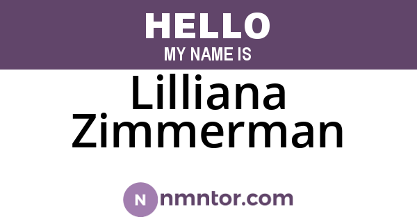 Lilliana Zimmerman