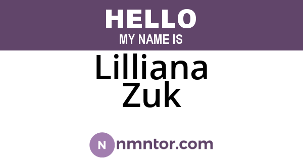Lilliana Zuk