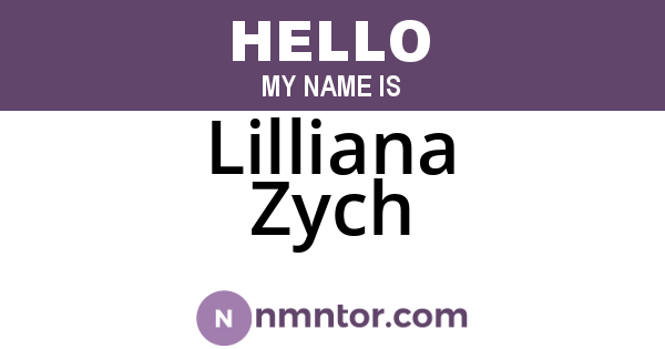 Lilliana Zych