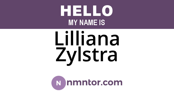 Lilliana Zylstra