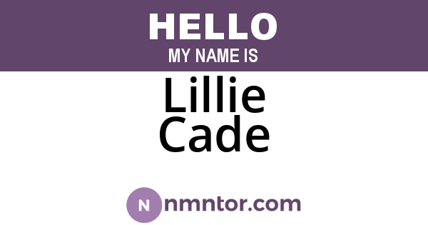 Lillie Cade