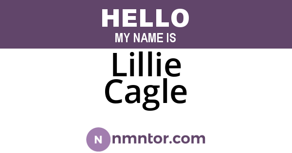 Lillie Cagle