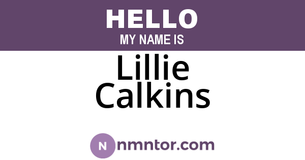 Lillie Calkins