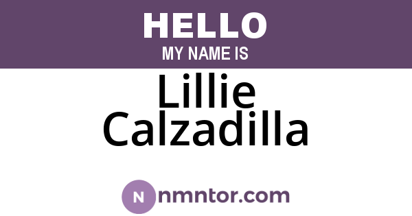 Lillie Calzadilla