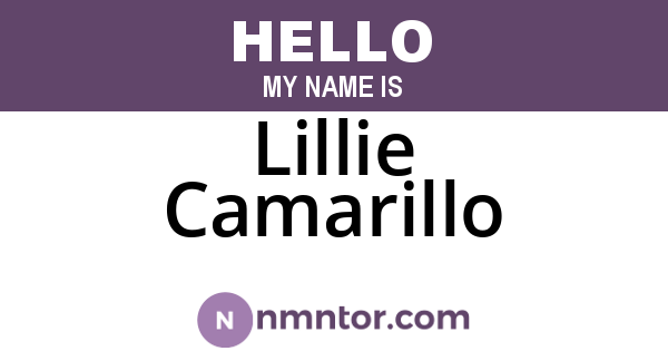Lillie Camarillo