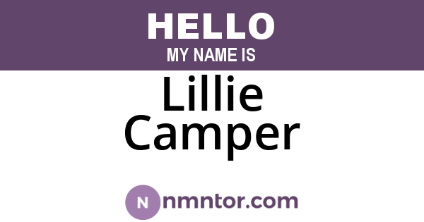 Lillie Camper