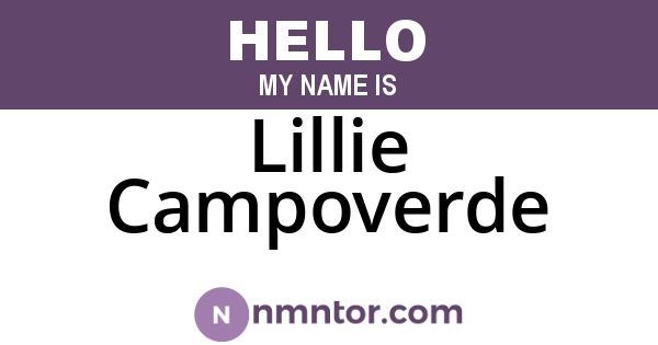 Lillie Campoverde