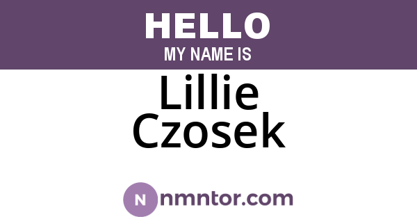 Lillie Czosek