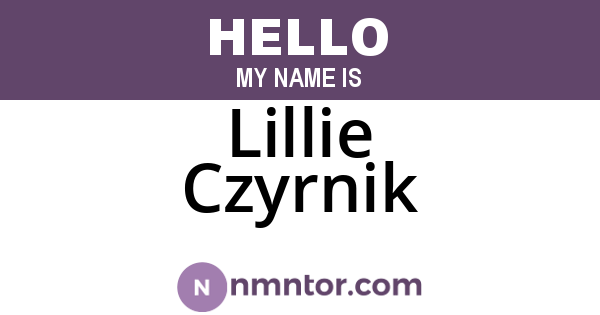 Lillie Czyrnik