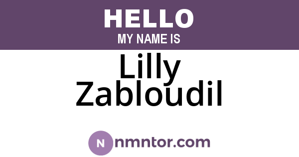 Lilly Zabloudil