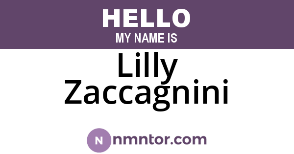 Lilly Zaccagnini