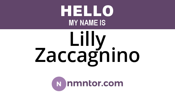 Lilly Zaccagnino