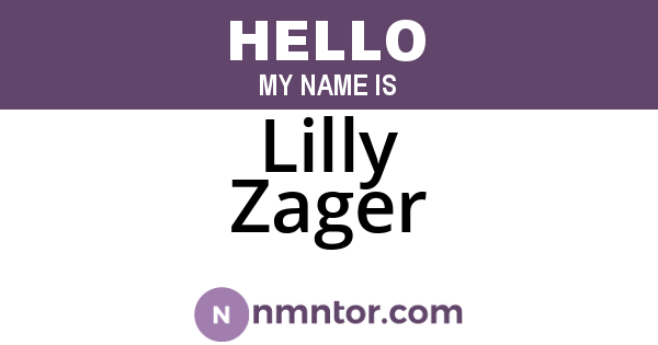 Lilly Zager