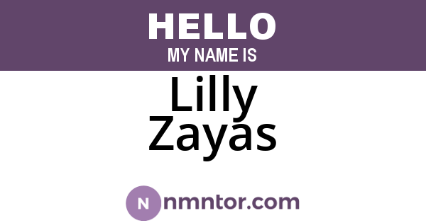 Lilly Zayas