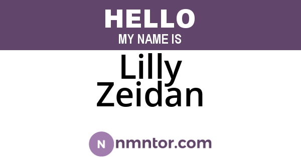 Lilly Zeidan