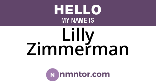 Lilly Zimmerman