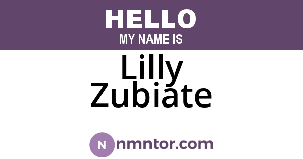 Lilly Zubiate