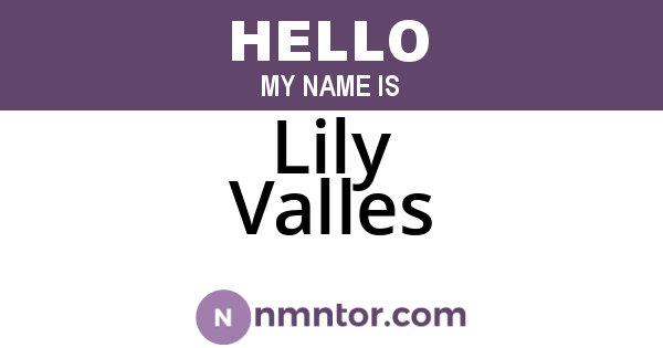 Lily Valles
