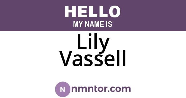 Lily Vassell