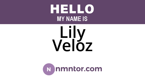 Lily Veloz