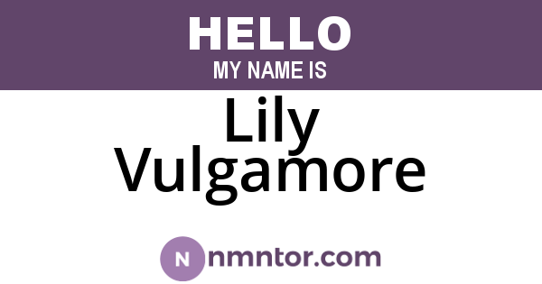 Lily Vulgamore