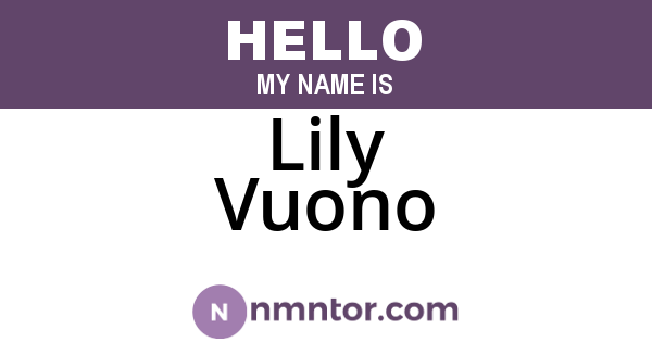 Lily Vuono