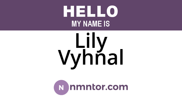 Lily Vyhnal