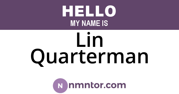 Lin Quarterman