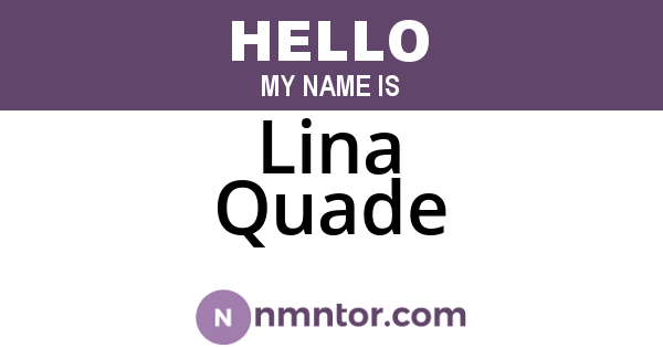 Lina Quade