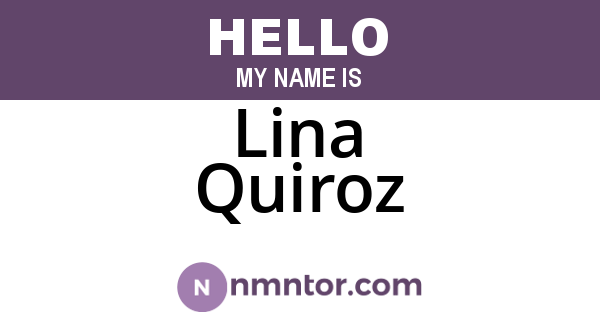 Lina Quiroz