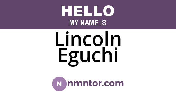 Lincoln Eguchi