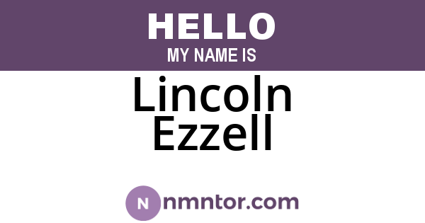 Lincoln Ezzell