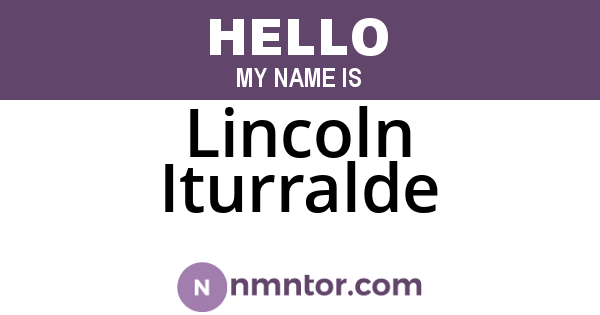 Lincoln Iturralde