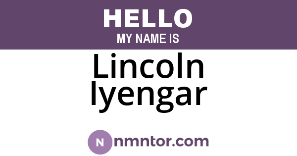 Lincoln Iyengar