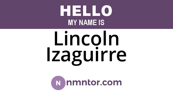 Lincoln Izaguirre