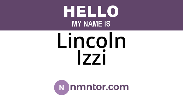 Lincoln Izzi