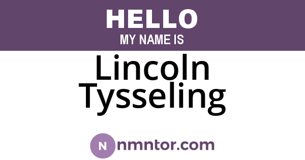 Lincoln Tysseling