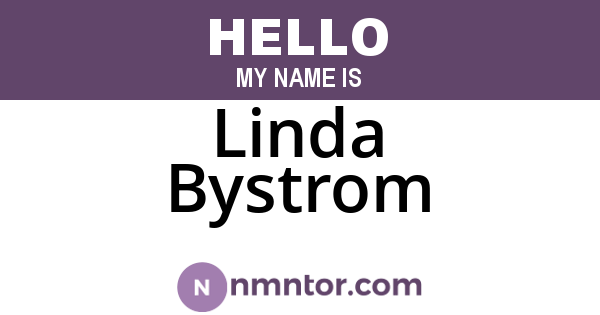 Linda Bystrom