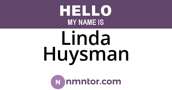 Linda Huysman