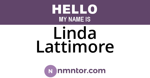 Linda Lattimore