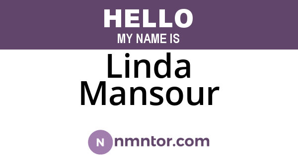 Linda Mansour