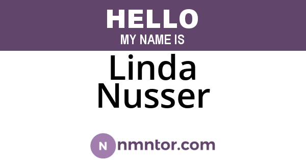 Linda Nusser