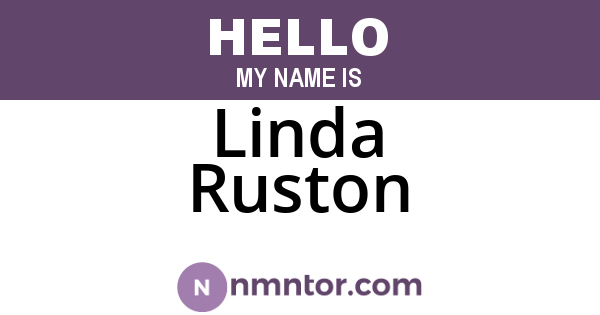 Linda Ruston