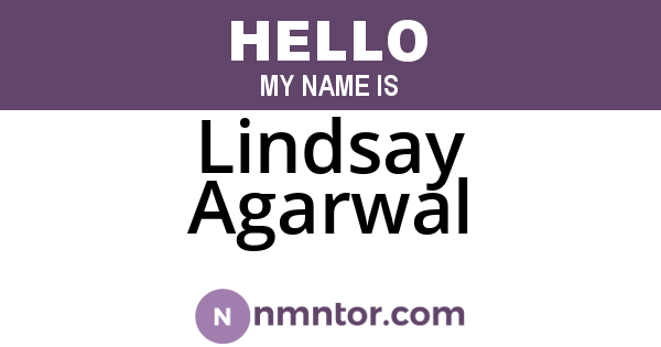 Lindsay Agarwal