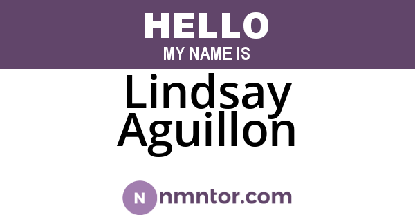 Lindsay Aguillon