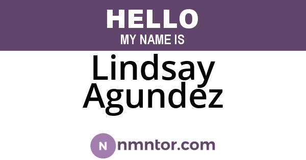 Lindsay Agundez