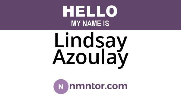 Lindsay Azoulay