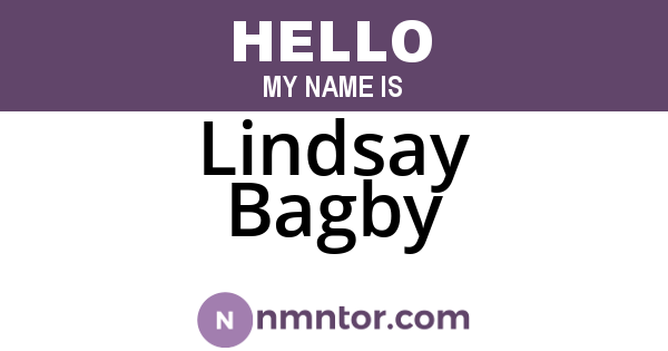 Lindsay Bagby