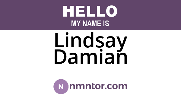 Lindsay Damian