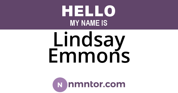 Lindsay Emmons